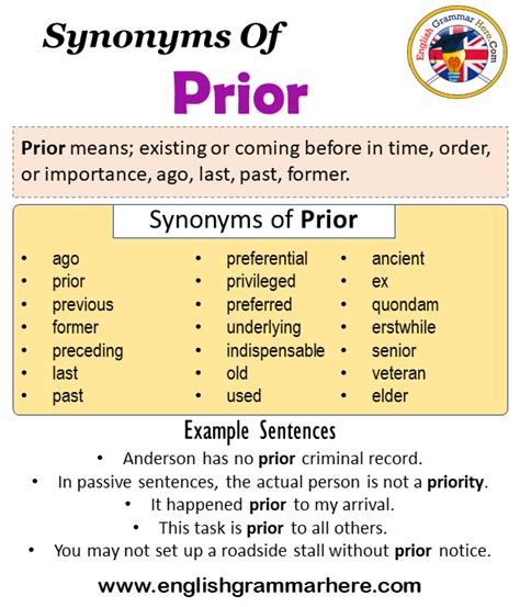 prior übersetzung|what does prior to mean.